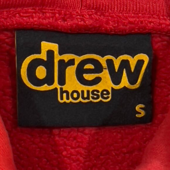 Authentic Drew House Secret Hoodie Oversized Red Drew Logo - Men's Size Small - Picture 4 of 11